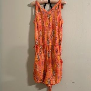 Breezy girls retro pink romper